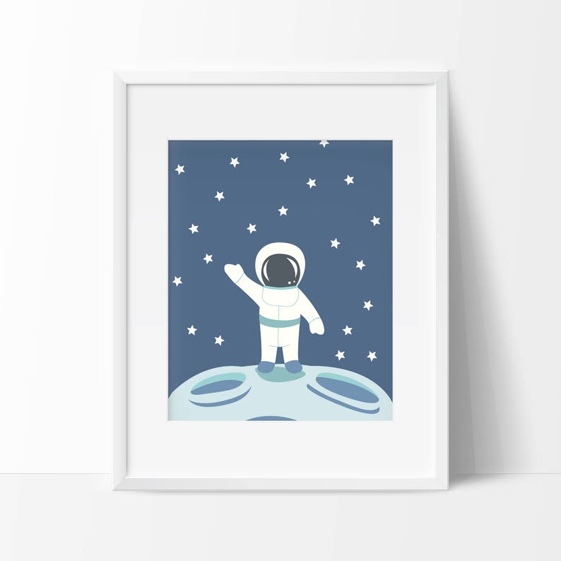 Astronaut Printable for Space Wall Art - Etsy