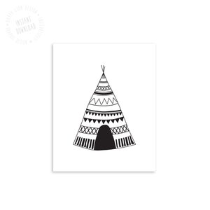 Tribal Art Set of 3 Digital Printables, Boho Nursery Wall Art - Etsy