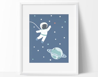 Astronaut Reaching For The Stars Printable