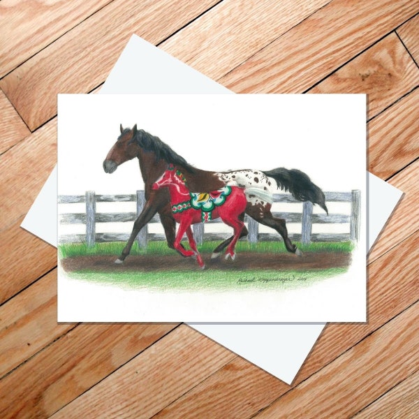 Art Card - Dala Horse: To Run with Endurance