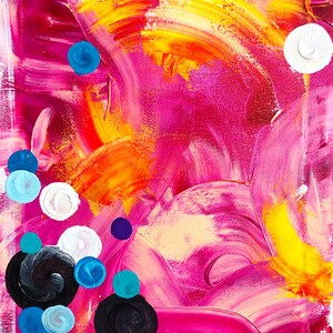 burning love | medium sized acrylic abstract painting | 11”x14”