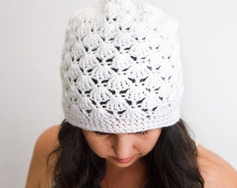 Venus Shell Slouch Hat Crochet Pattern - Easy Women's Slouchy Hat Pattern,  Easy Crochet Slouchy Hat Pattern, Women's Hat Pattern