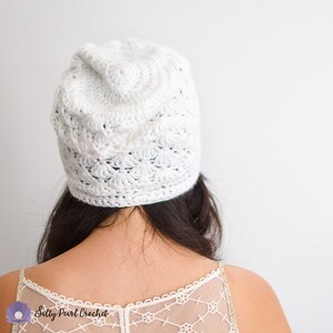 Venus Shell Slouch Hat Crochet Pattern Easy Women's Slouchy Hat Pattern, Easy Crochet Slouchy Hat Pattern, Women's Hat Pattern image 3