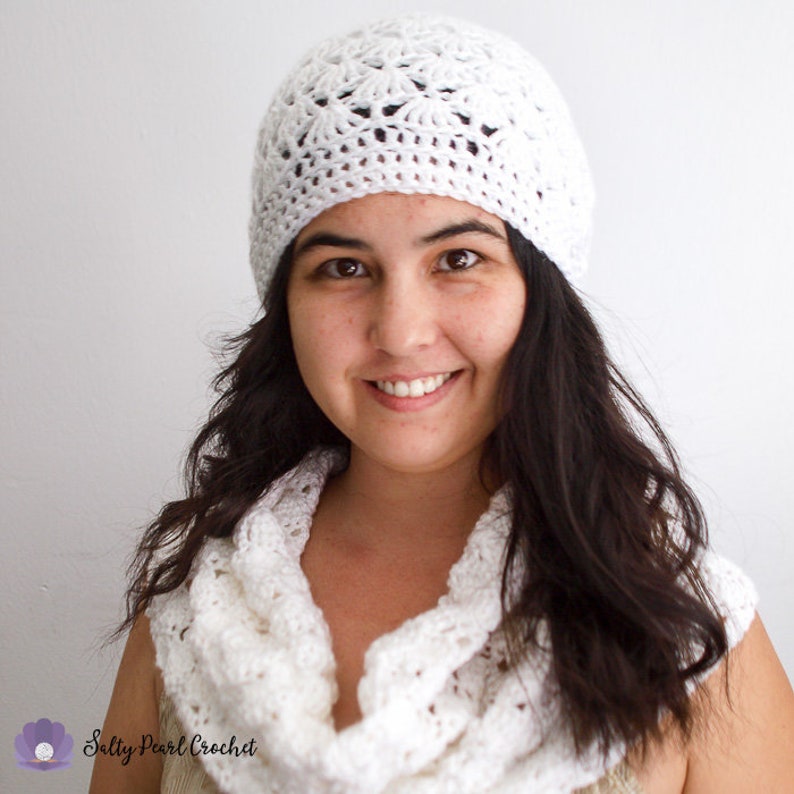 Venus Shell Cowl Crochet Pattern Crochet Infinity Scar pattern, Easy Crochet Scarf Pattern, Crochet Cowl Pattern, free crochet pattern image 2