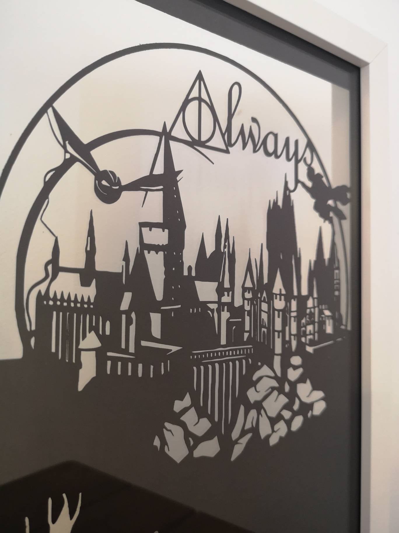 Harry Potter Paper Silhouette Pictures - FeltMagnet