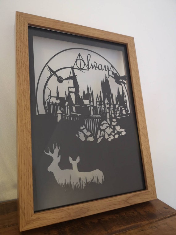 Always - Harry Potter inspired Paper Cut in Floating Frame