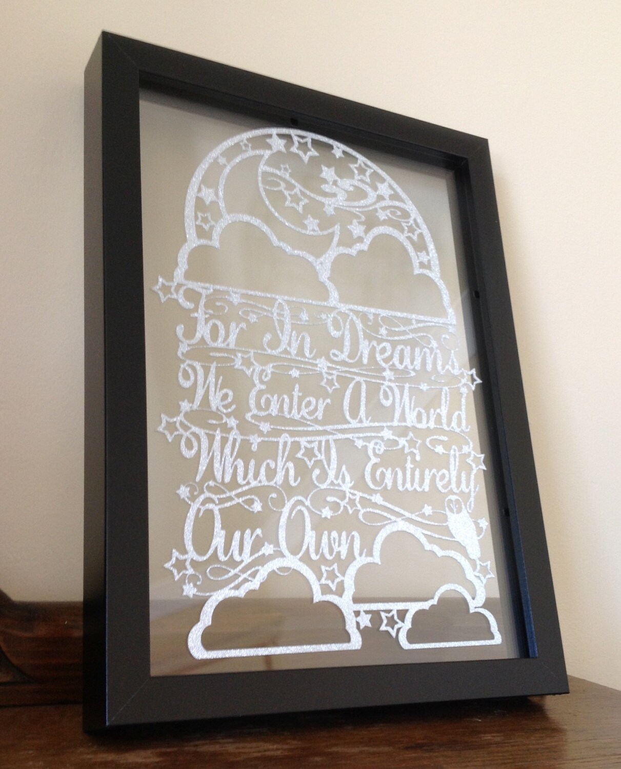 For In Dreams Harry Potter Inspired Paper Cut Glitter Floating 1