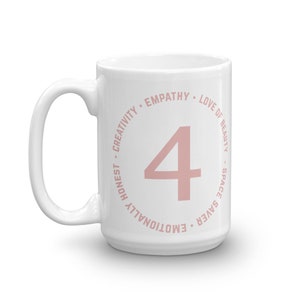 Enneagram Four Mug 11 or 15oz - Enneagram Lifes Reflection of God series