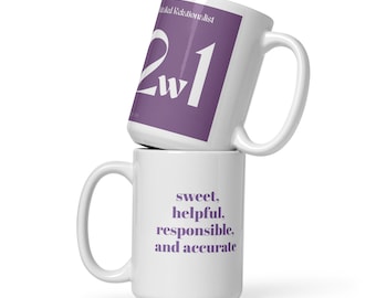 Enneagram Two 2w1 White glossy mug