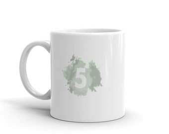 Enneagram FIVE watercolor Mug