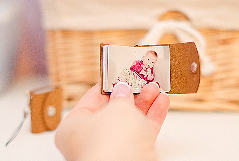 Mini Photo Album Keychain. Baby Mini Photo Album Adventure Etsy