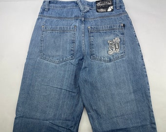 1990s hip hop shirt size W 34 Dickies jeans old school carpenter pants blue vintage baggy jeans 90s hip-hop clothing gangsta rap OG