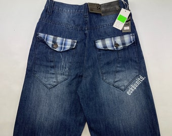 1990s hip hop shirt size W 34 Dickies jeans old school carpenter pants blue vintage baggy jeans 90s hip-hop clothing gangsta rap OG