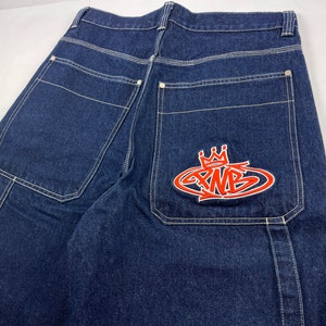 PNB Nation Jeans, Blue, Vintage Baggy Jeans, 90s Hip Hop Clothing ...