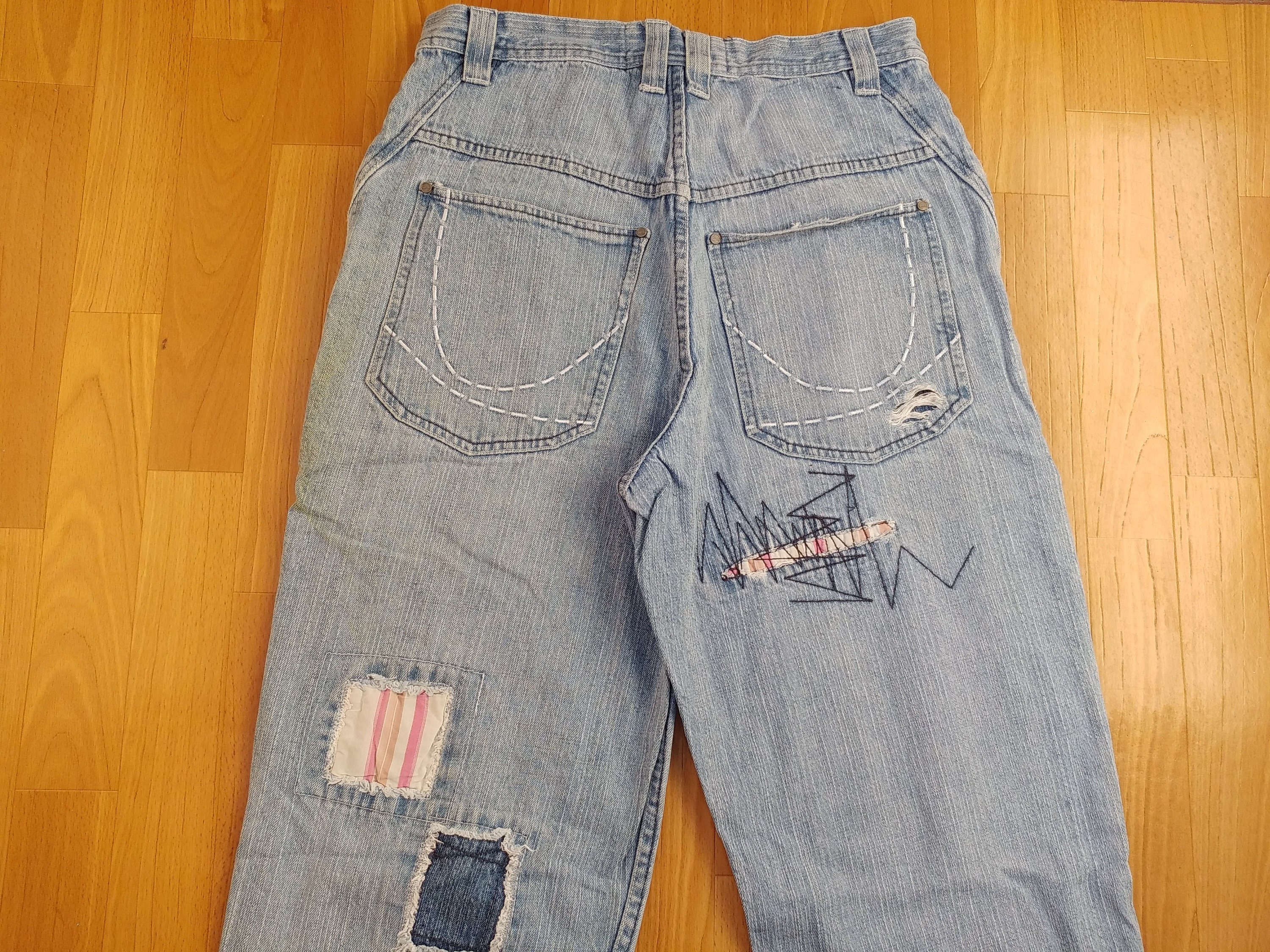 KARL KANI jeans, vintage baggy Kani jeans loose blue, 90s hip hop ...