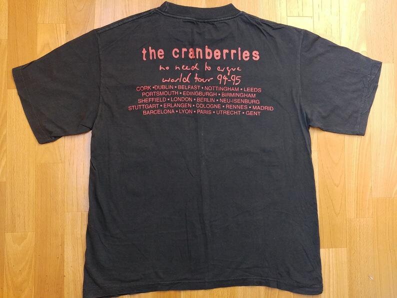 The Cranberries TShirt vintage 1994 No Need to Argue World Etsy