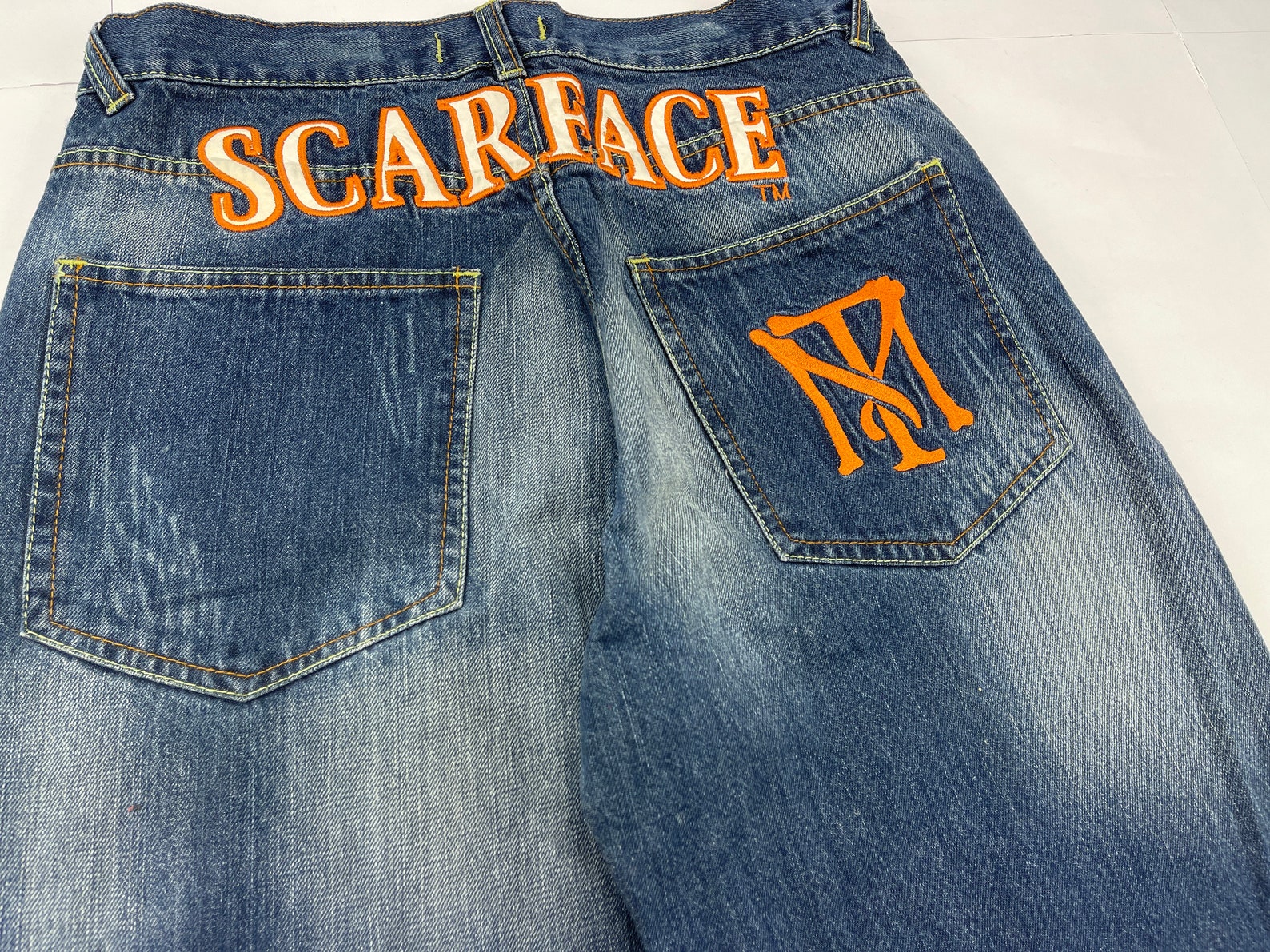 Scarface jeans vintage baggy jeans Tony Montana Al Pacino Etsy
