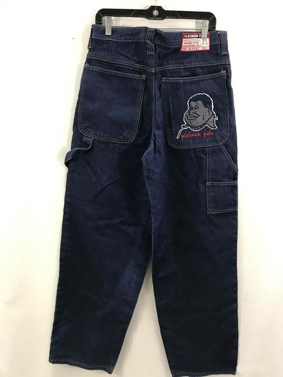 Platinum FUBU jeans, vintage baggy pants, old school,… Gem