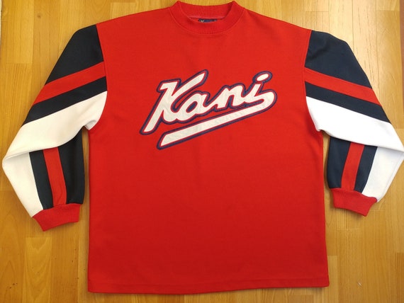 KARL KANI sweatshirt red sweat shirt 90s hip-hop clothing | Etsy