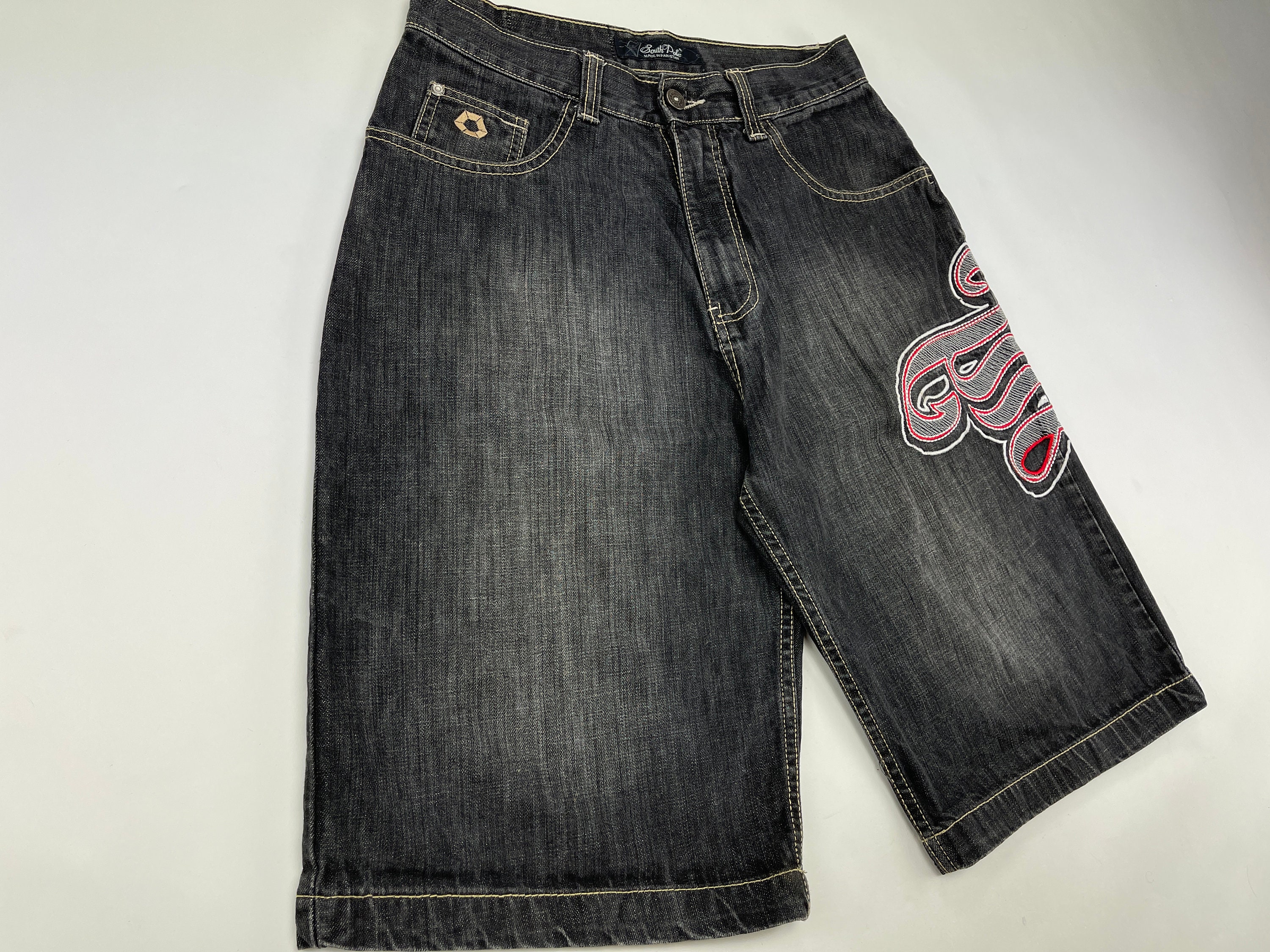 Southpole shorts black vintage South Pole jeans 90s hip hop Etsy