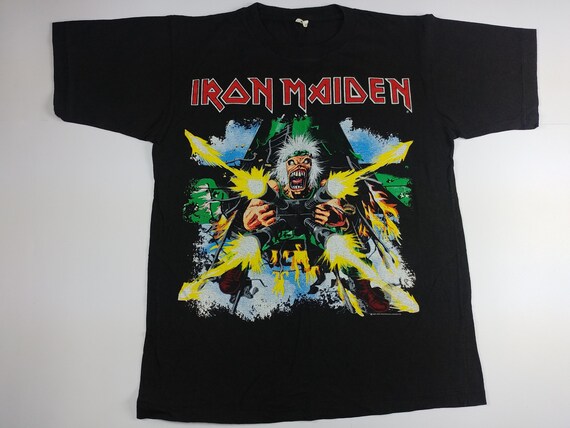 Vintage Iron Maiden T-Shirt No Prayer On The Road Shoot That ...