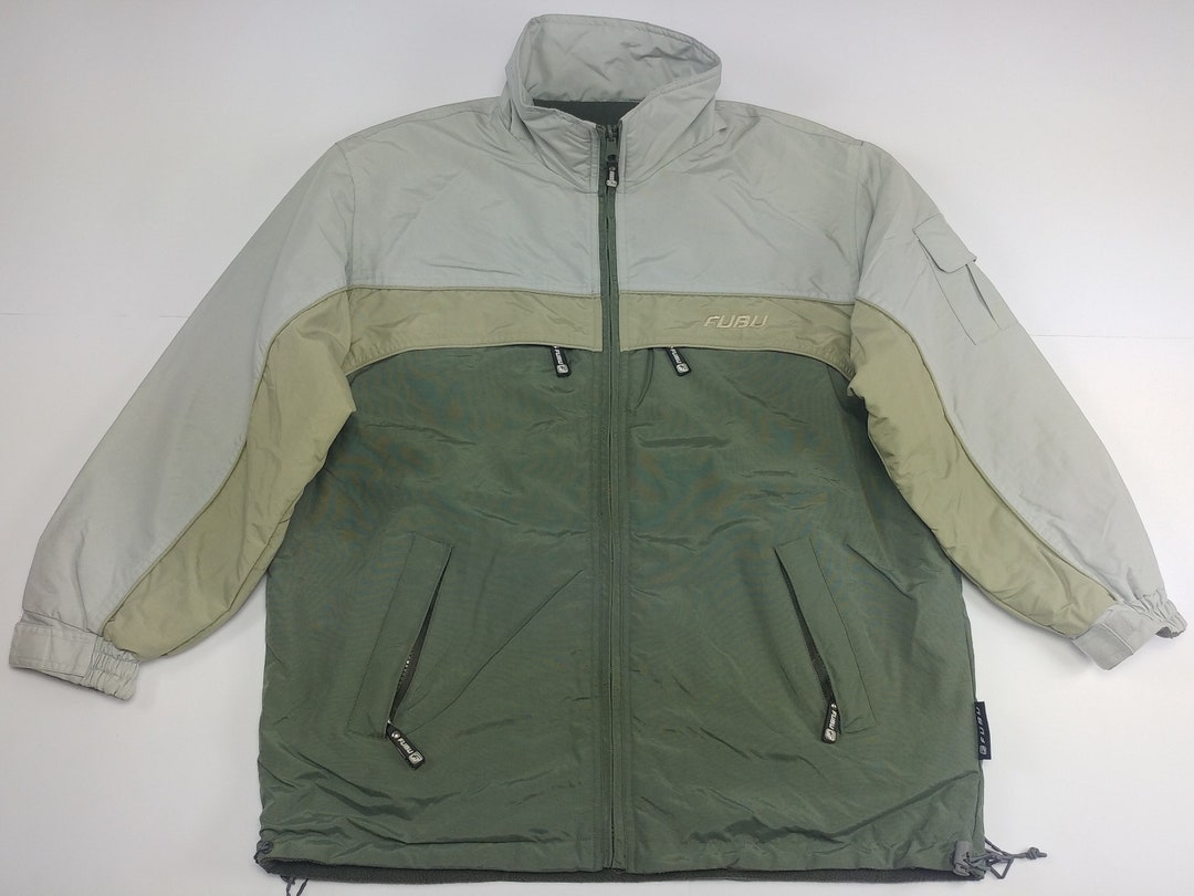 FUBU Jacket Beige Vintage Fubu Windbreaker Quilted 90s Old - Etsy