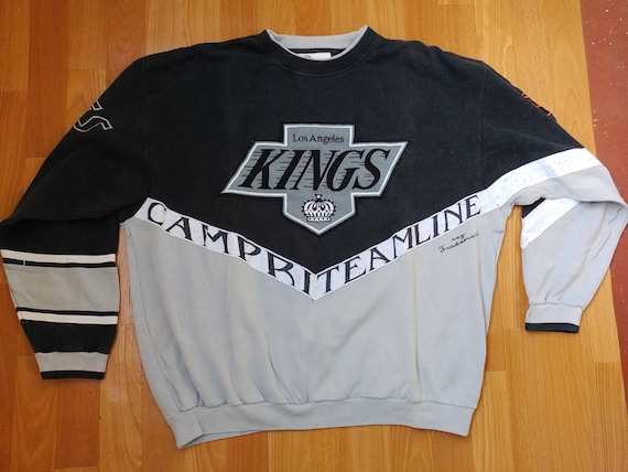 NHL Los Angeles Kings Vintage Wash Storm Gray Pullover Hoodie