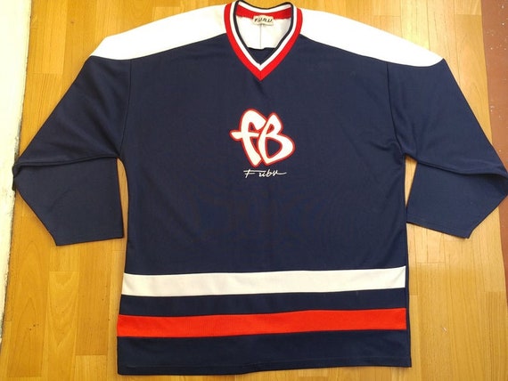 FUBU jersey, blue vintage hip hop t-shirt, 90s hip