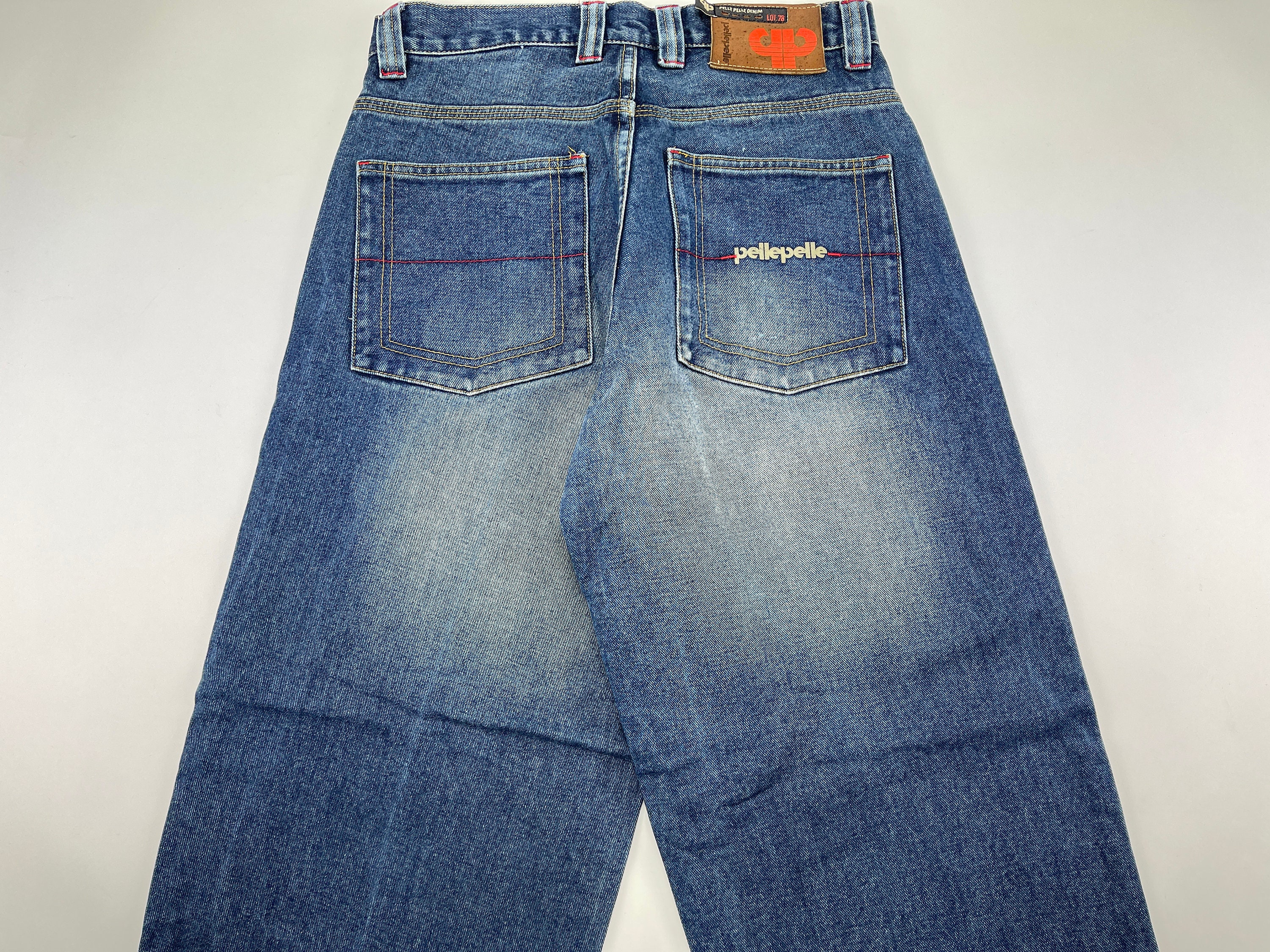 lustre Aktiv metodologi Pelle Pelle Jeans Blue Vintage Baggy Jeans Marc Buchanan - Etsy Israel