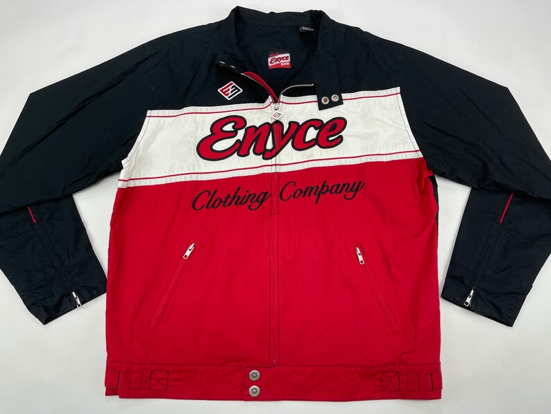 Enyce Jacket Red Vintage Coat 90s Hip Hop Clothing 1990s Etsy