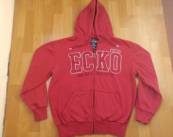 ECKO UNLTD Hoodie Brown Vintage Hip Hop Sweatshirt Old | Etsy