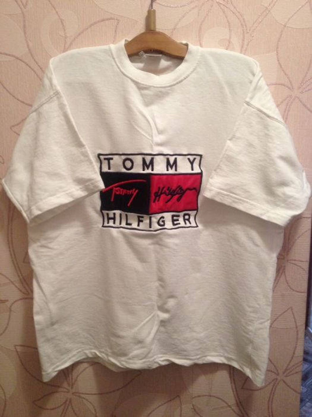 Tommy Hilfiger T-shirt Vintage White Tommy Shirt of 90s Etsy