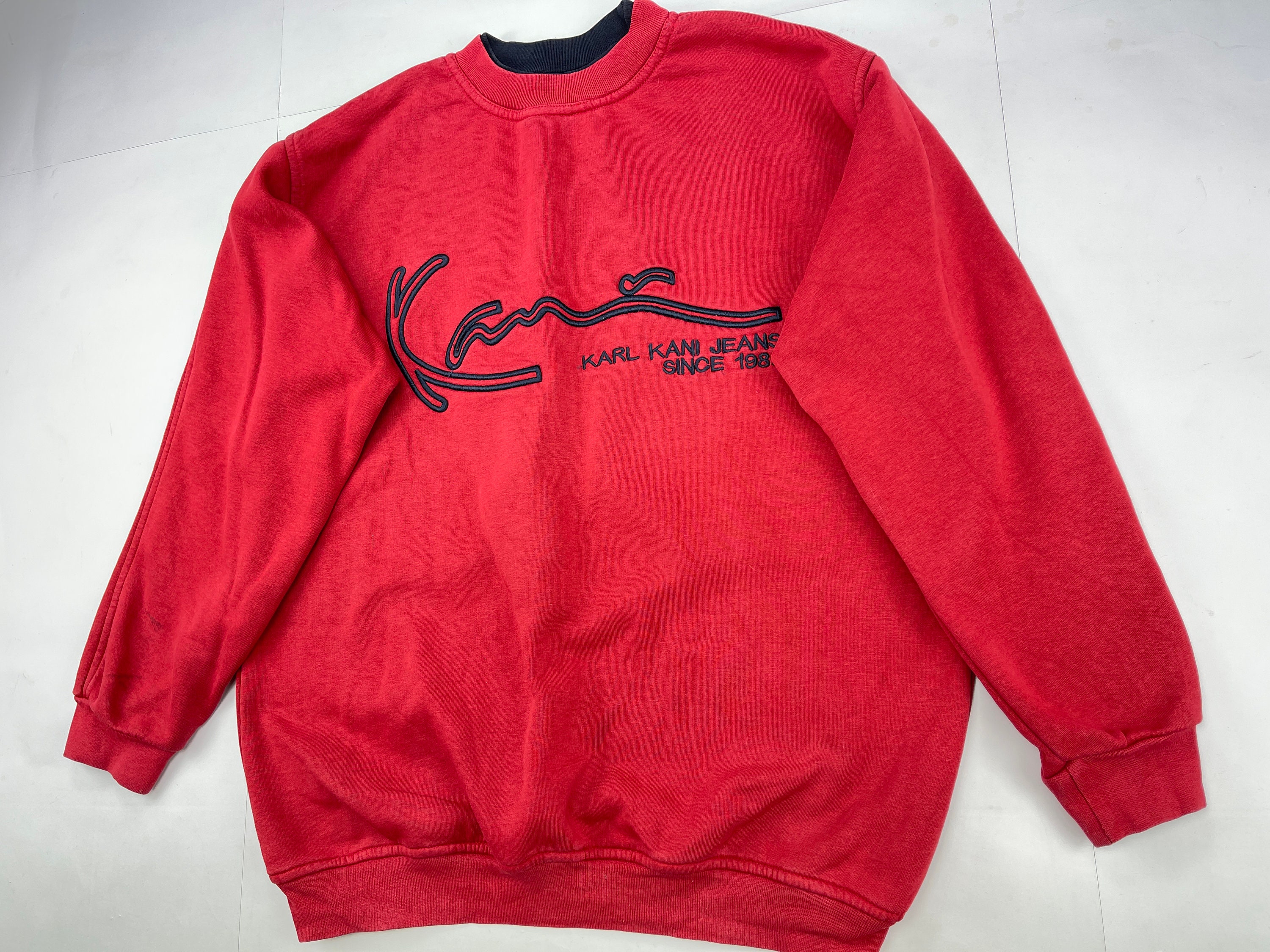 KARL KANI sweatshirt red vintage Kani hoodie 90s hip hop | Etsy