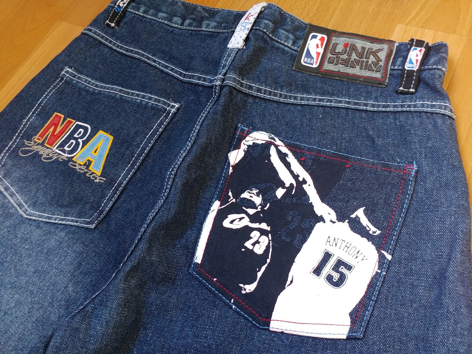 NBA Jeans Vintage Denim UNK Basketball Pants Cleveland Etsy