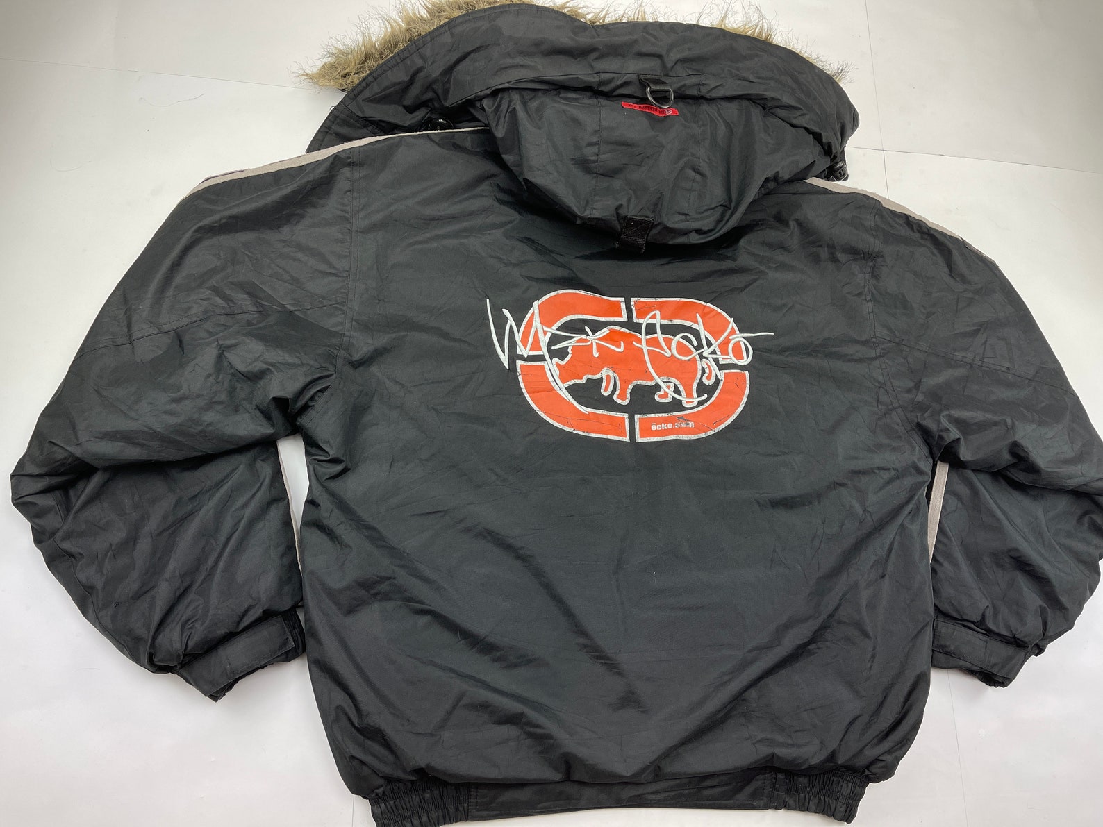 ECKO UNLTD Jacket Black Vintage Ecko Jacket 90s Hip Hop Etsy