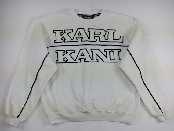 SUDADERA KARL KANI sudadera con capucha Kani vintage blanca | Etsy México