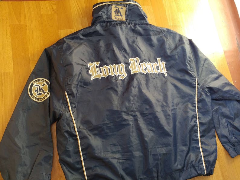 Karl Kani Jacket Black Long Beach Vintage Hip Hop Jacket Los | Etsy