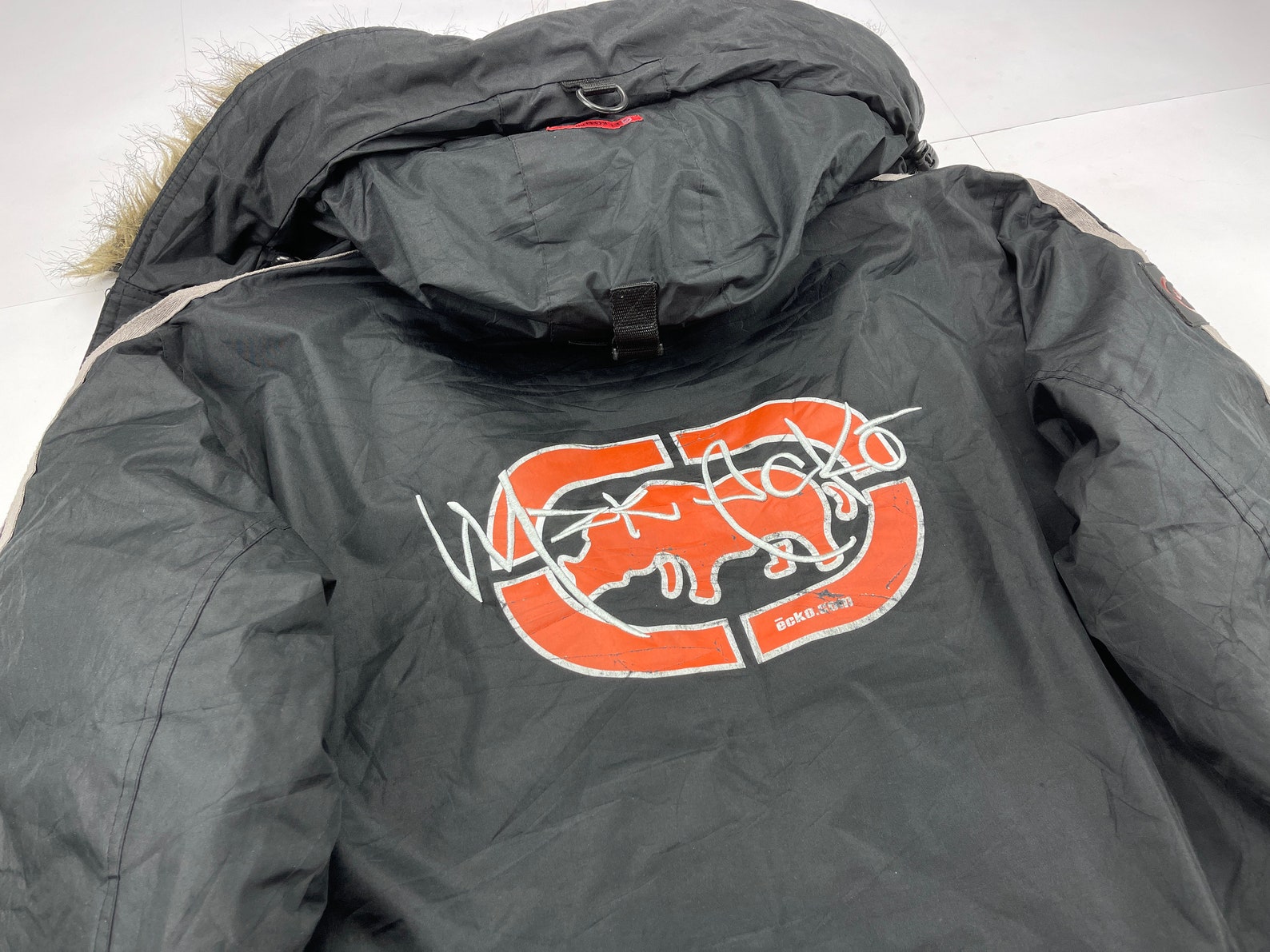 ECKO UNLTD Jacket Black Vintage Ecko Jacket 90s Hip Hop Etsy