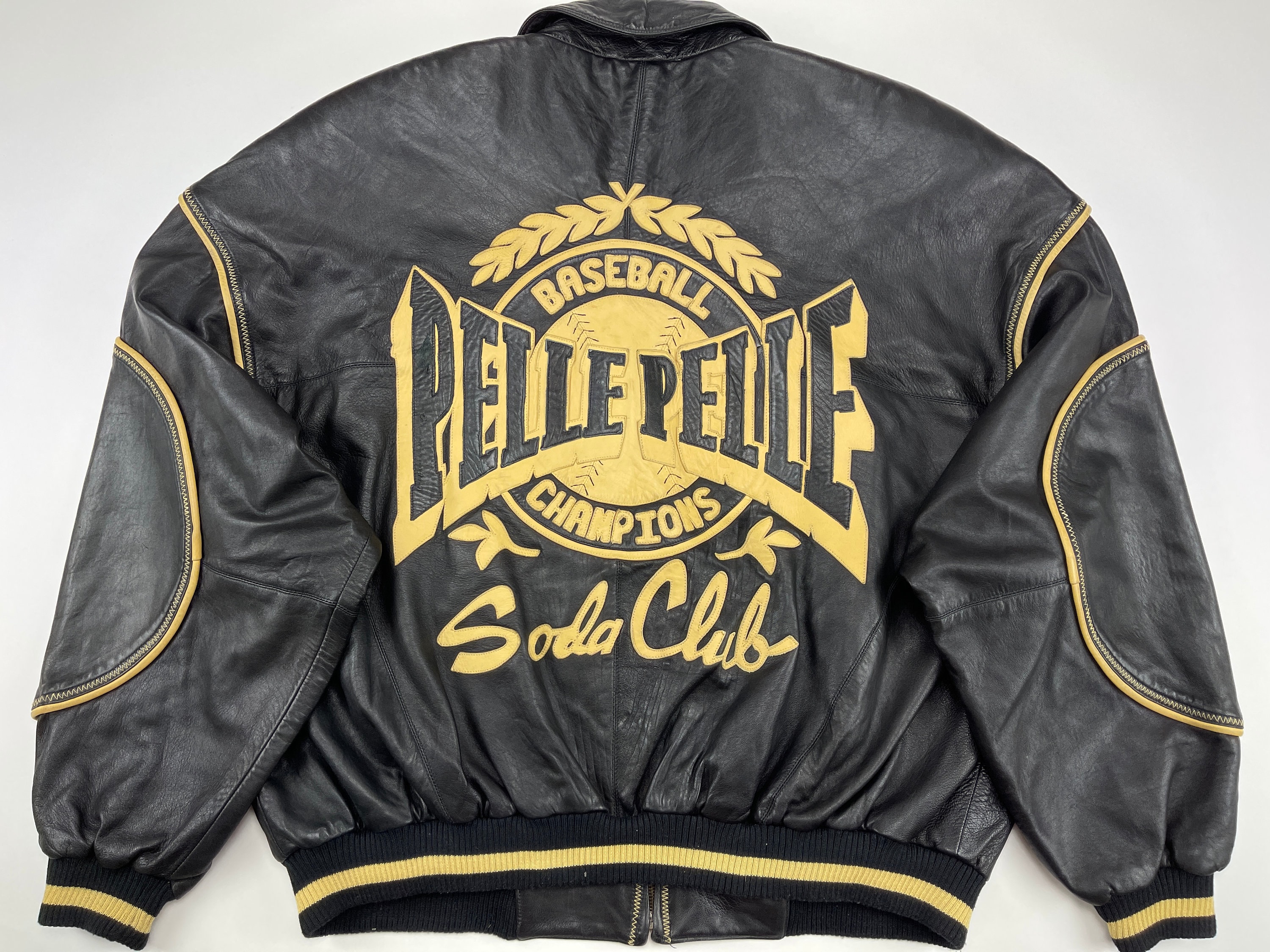 Pelle Pelle leather jacket, Marc Buchanan, vintage coat, 90s hip