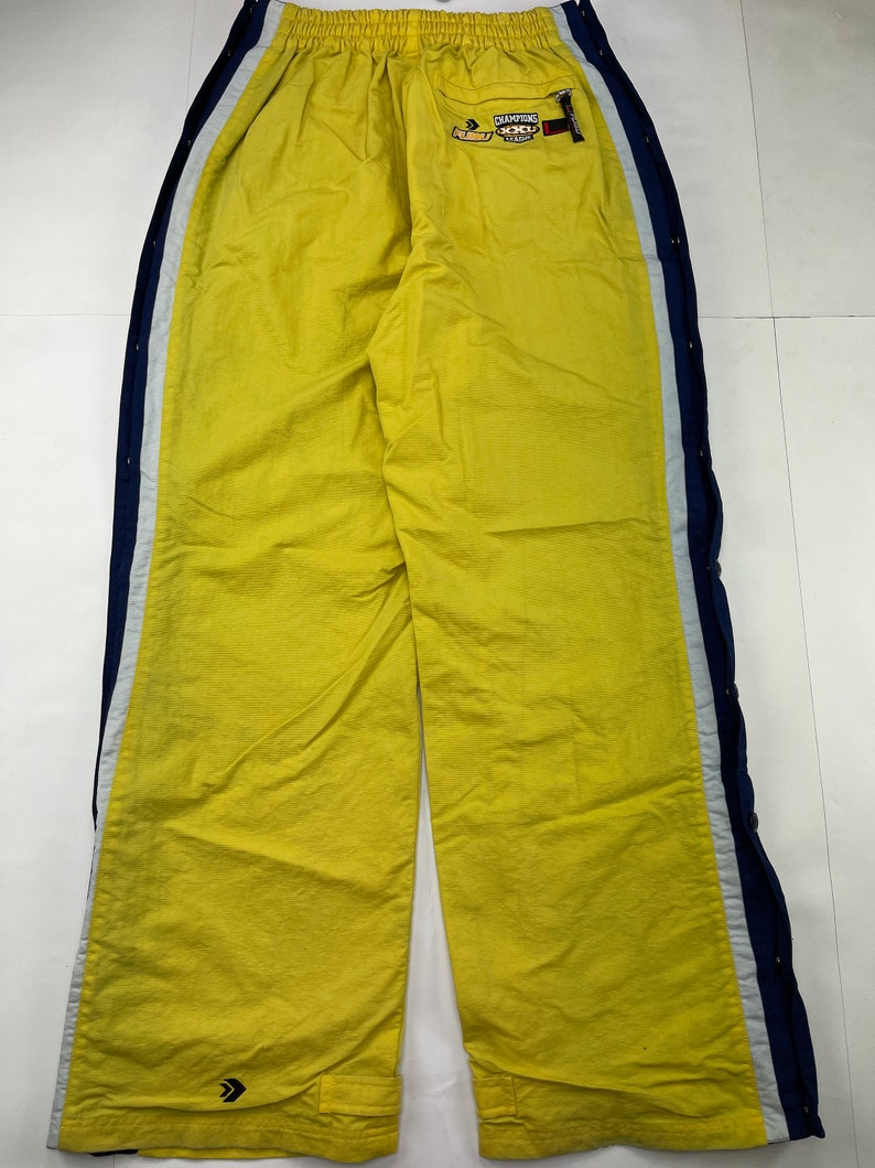 Fubu pants yellow baggy Kani tracksuit pants loose 90s hip Etsy