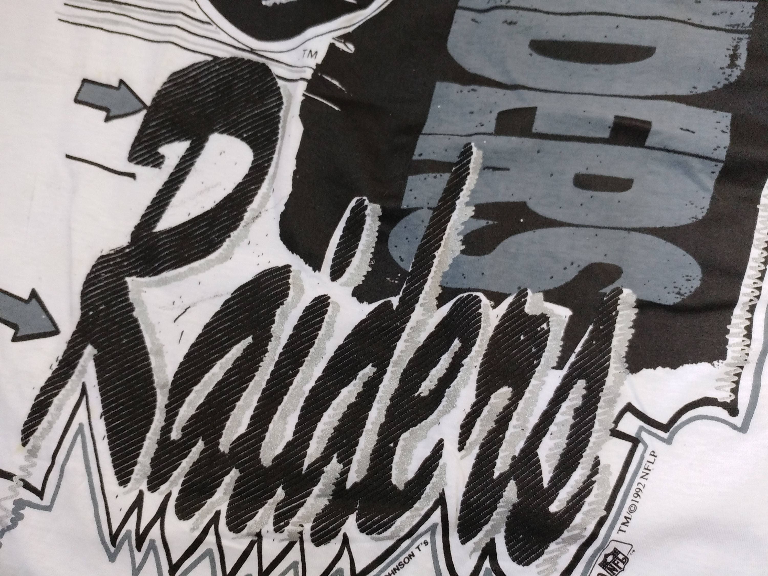 Los Angeles RAIDERS T shirt  Magic Johnson Vintage NFL