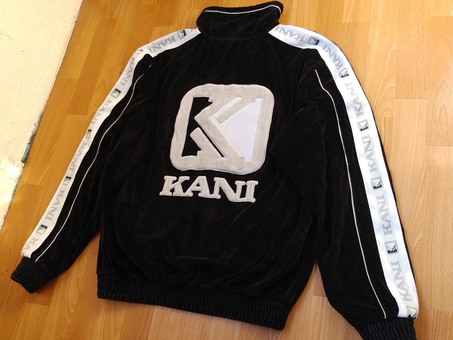 Karl Kani Jacket Vintage Black Velour Hip Hop Jacket 90s - Etsy