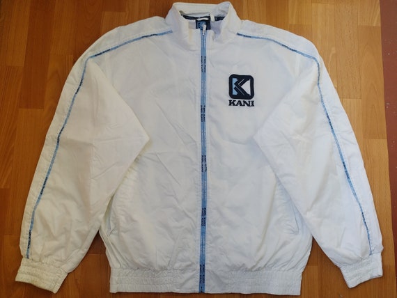Chaqueta KARL KANI chaqueta de pista blanca ropa hip-hop de | Etsy México