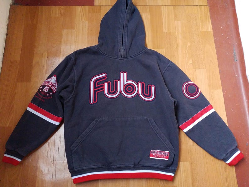 FUBU Hoodie Vintage Hip Hop Sweatshirt Black Shirt of 90s - Etsy