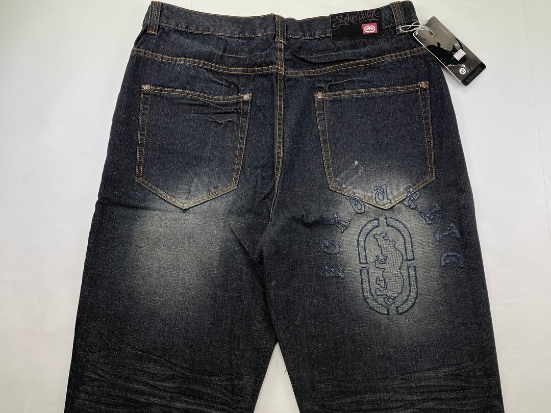 Ecko Unltd Jeans Black Vintage Baggy Pants Deadstock 90s - Etsy