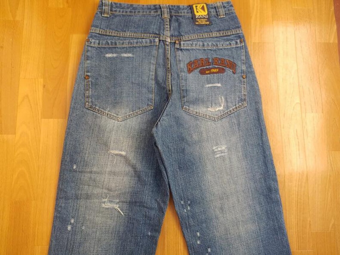 KARL KANI Jeans Vintage Baggy Kani Jeans Loose Distressed - Etsy
