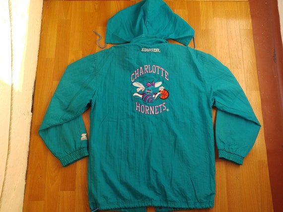 90s hornets starter jacket