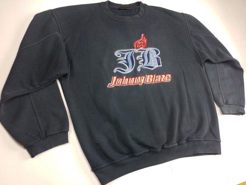 official Wu Wear jacket JOHNNY BLAZE sweatshirt 90s hip-hop clothing 1990s hip hop shirt og gangsta rap size XL Method Man Wu Tang hoodie