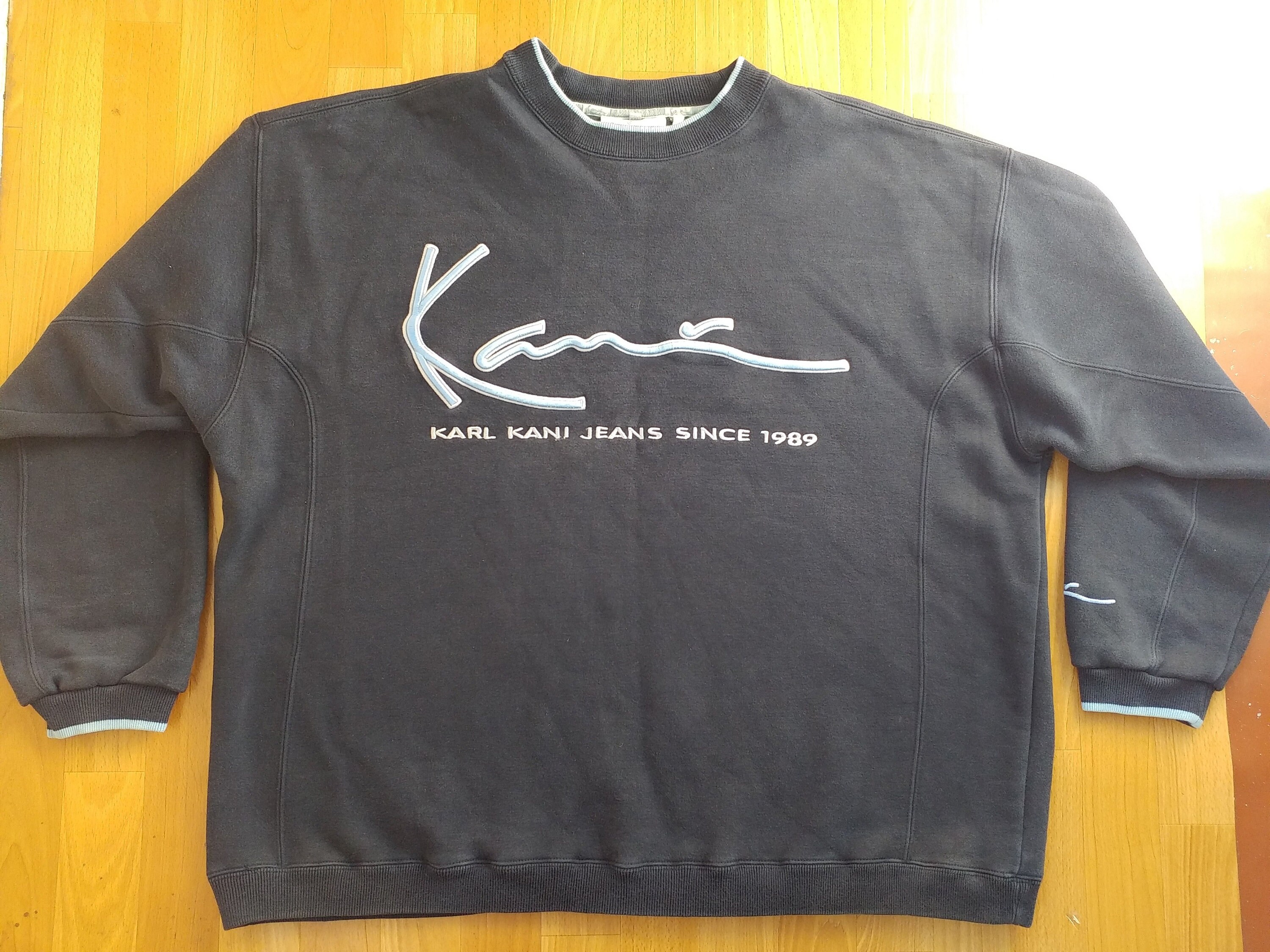 KARL KANI Sweatshirt Blue Sweat Shirt 90s Hip-hop Clothing | Etsy Denmark