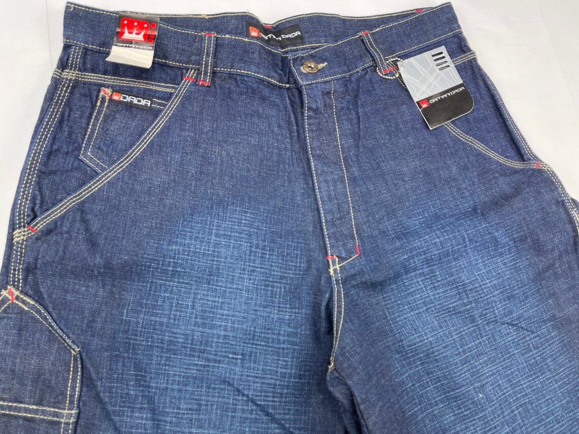 Dada Supreme jeans shorts vintage Damani baggy jeans 90s hip | Etsy
